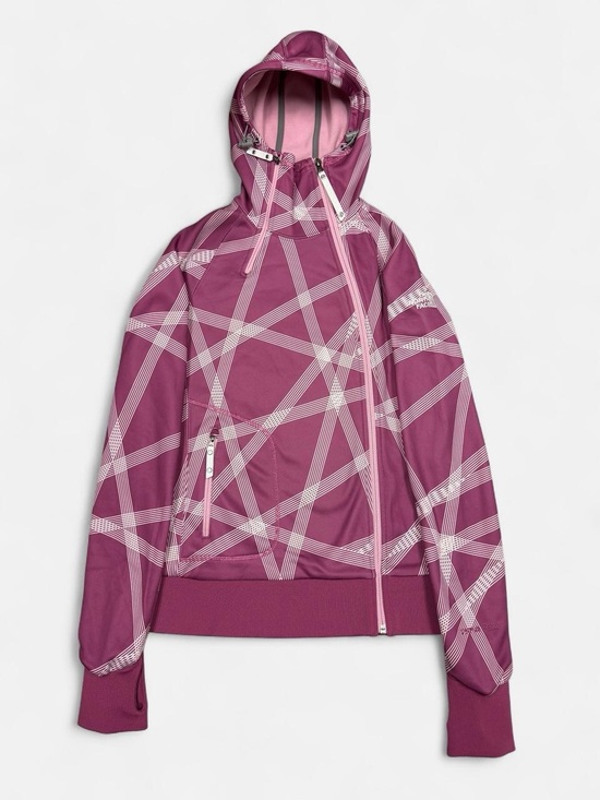 The North Face Jackets & Blazers - The North Face TNF Apex Hooded Zipped Striped Jacket Pink Sz Small